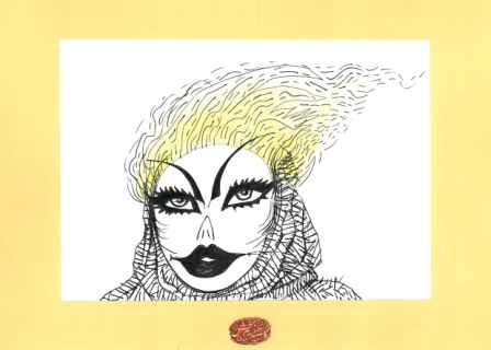 کامبیز درم بخش آثار طنزآمیزش را با نام «تابلو» به گالری «ساربان» می برد